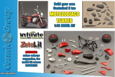 Maquette tuareg moto zodiaco model kit 1/12